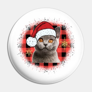 Christmas Cat Pin