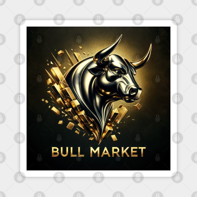 Bull Market Magnet by TooplesArt