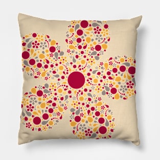 Flower in Modern Paisley Design Pillow