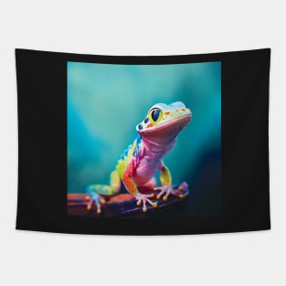 Colourful Gecko Art Tapestry