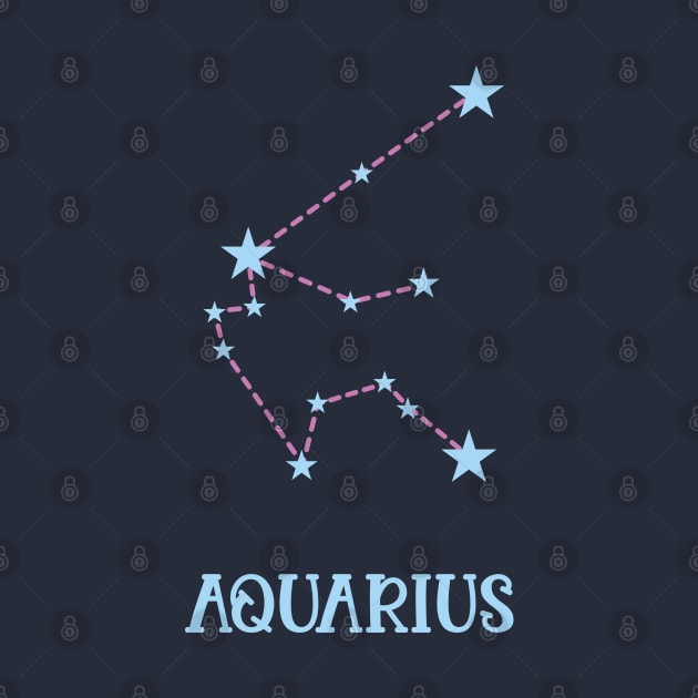 Aquarius Zodiac Sign Constellation by Adrian's Outline