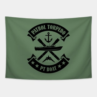 Patrol Torpedo PT Boat (subdued) Tapestry
