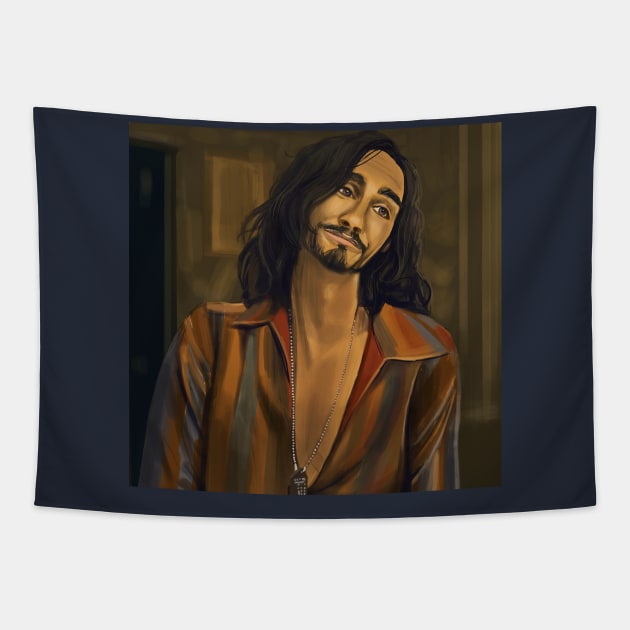 TUA Klaus Hargreeves Robert Sheehan Tapestry by Daria Popkova