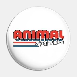 animal collective \/\/\ vintage look fan art design Pin