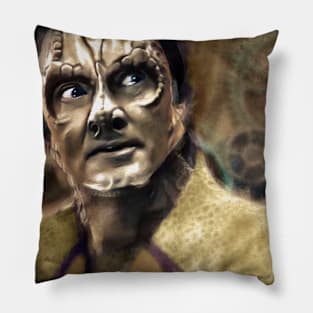 Murder Lizard Spy - Obsidian Machinations Pillow