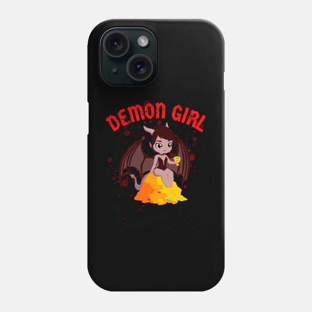 Demon Girl Phone Case by Spatski