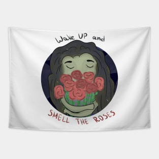 Wake up and smell the Roses Tapestry