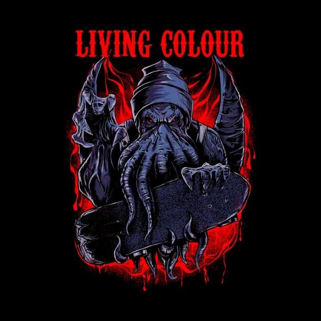 LIVING COLOUR BAND MERCHANDISE by Rons Frogss