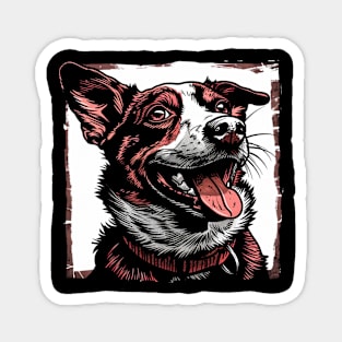 Retro Art Australian Cattle Dog Lover Magnet