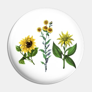 Vintage Botanical Flower Pin