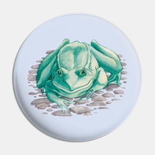 Blue Frog Pin