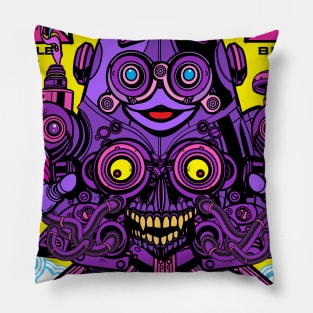 Mecha Grimasu Logo Pillow