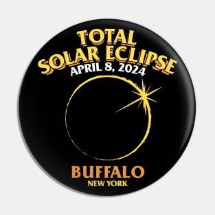 Total Solar Eclipse 2024 - Buffalo, NY Pin