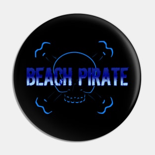 Beach pirate metal detecting Pin