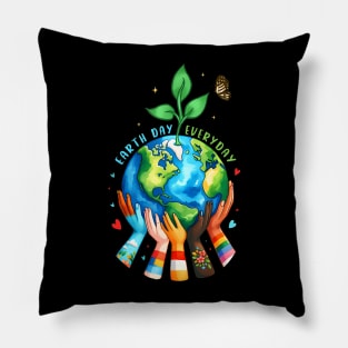 Earth Day Everyday 2024 Pillow