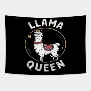 Llama Drama Queen Funny Llama posing shirt Tapestry