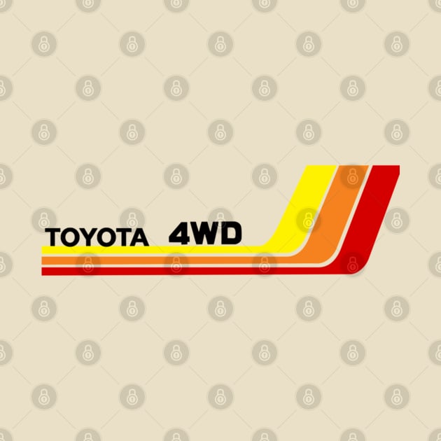 Vintage racing stripes toyota 4wd