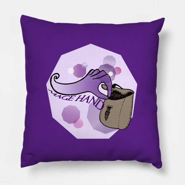 Mage Hand Pillow by quakeandquiver