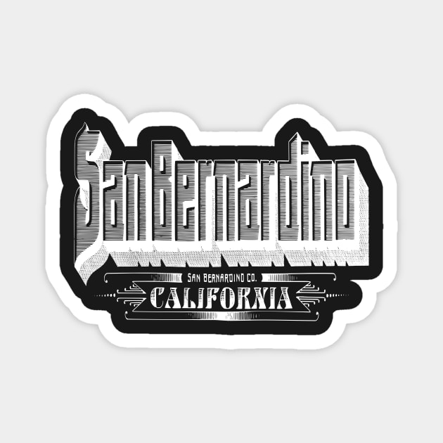 Vintage San Bernardino, CA Magnet by DonDota