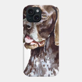 German Shorthaired Pointer Watercolor - Gift For Dog Lovers Phone Case