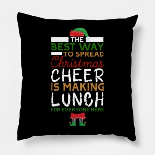 Lunch Lady Christmas Cheer Shirt Pillow