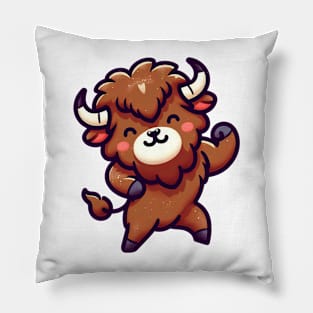 Kawaii Bison Dancing Pillow