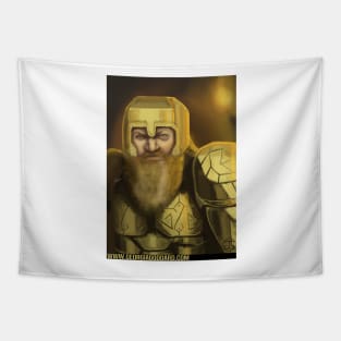 Warrior Dwarf Digital Painting Tapestry