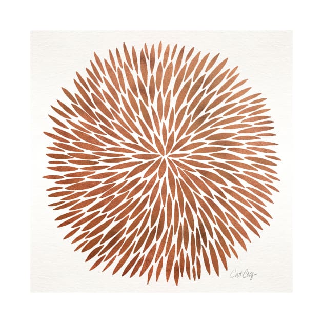 Rose Gold Water Color Burst by CatCoq