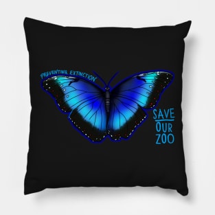 Day 17- Blue Morpho Butterfly Pillow