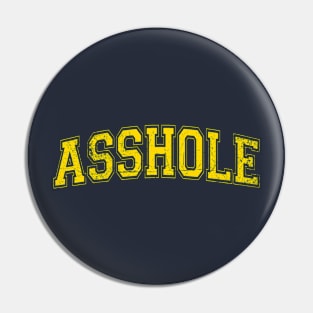 Asshole University Pin