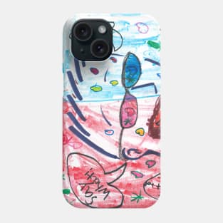 3D Glasses fun - Homeschool Art Class 2021/22 Artist Collab T-Shirt Phone Case