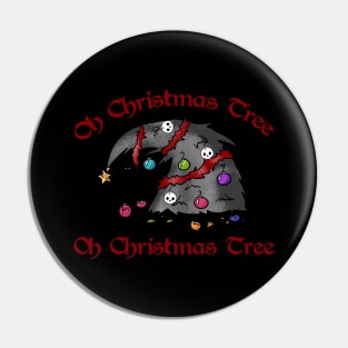 Oh Christmas Tree - Goth, Skull Pin