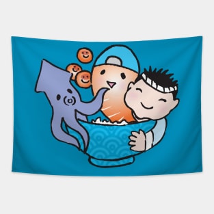 Rice Bowl Buddies Tapestry