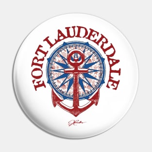 Fort Lauderdale, Florida, Anchor on Windrose Pin