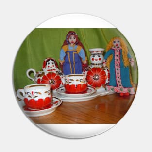 Russian Doll Tea Time Pin