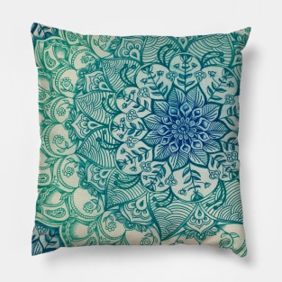 Emerald Doodle Pillow