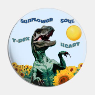 Sunflower Soul, T Rex Heart Pin