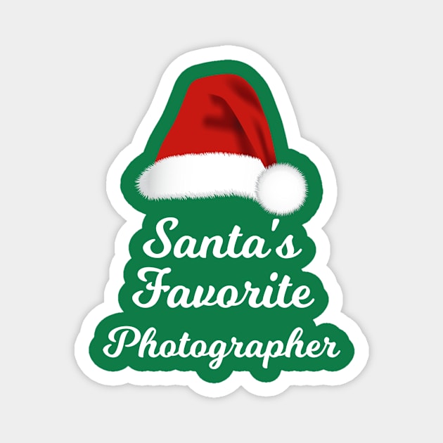 Santa's Favorite Photographer Funny Christmas Magnet by lightbulbmcoc