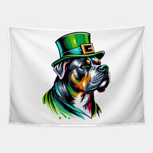 Perro de Presa Canario Celebrates Saint Patrick's Day Tapestry