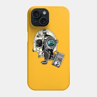 Skull with gas mask Phone Case