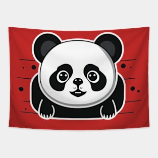 Cartoon panda Tapestry