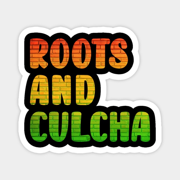 Roots and Culcha, Rastafarian, Jamaica Magnet by tman4life