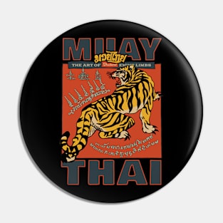 Classic Tiger Muay Thai Tattoo Pin