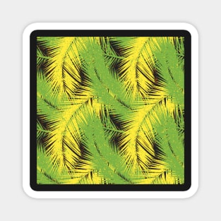 Tropical leaves. Seamless pattern Magnet