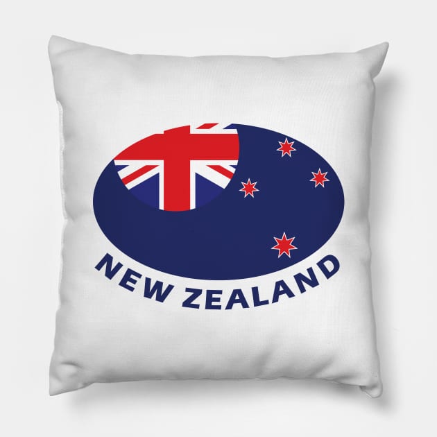 New Zealand rugby supporter Pillow by Ricogfx