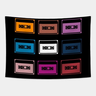 retro mix cassettes style vintage shirt Tapestry