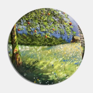 Orchard Scene Pin