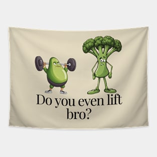 Do You Event Lift Bro Funny Avocado And Broccoli Tapestry