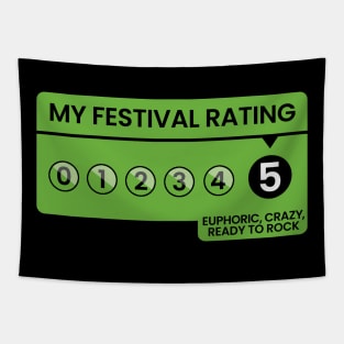 My Festival Rating Funny Music Festival Tapestry