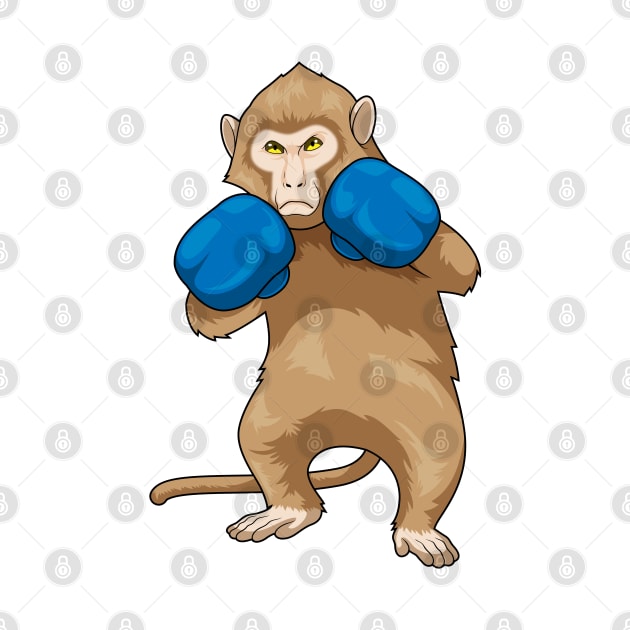 Monkey Boxer Boxing gloves Sports by Markus Schnabel